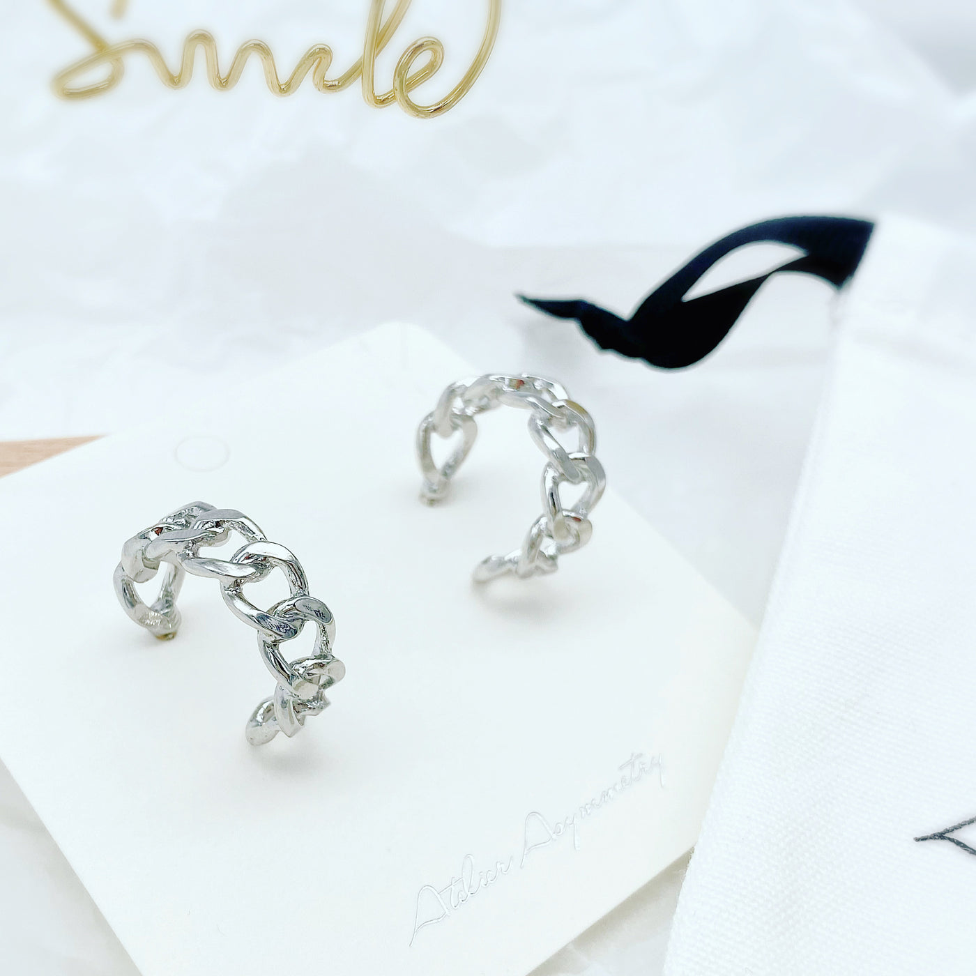 Braided Crescent Hoop Earrings