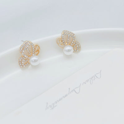 Pearl Butterfly Wing Studs