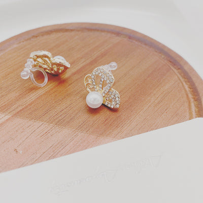 Pearl Butterfly Wing Studs