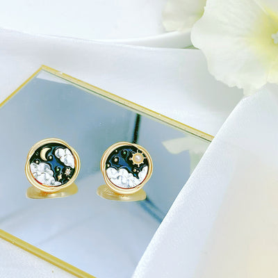 Asymmetric Sun and Moon Studs